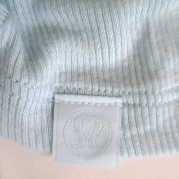 Lululemon Side-Cinch Ribbed Cardigan Powder Blue Size 6 - Picture 10 of 11
